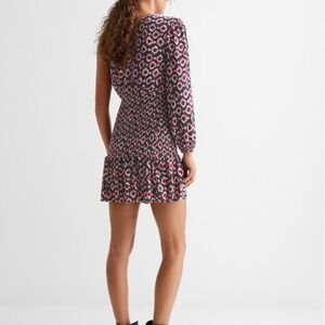 MANGO Teen Printed Asymmetrical Dress — Size Teen Medium